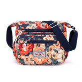 Gelory Womens Multi Pocket Casual Crossbody Handbags Waterproof Light Weight Shoulder Nylon Bags for Daily Use (Orange)